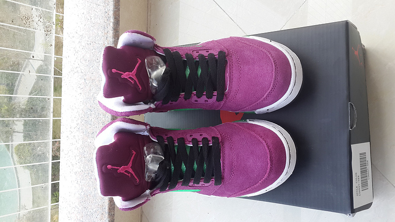 2015 New Jordan 5 Retro Purple For Women