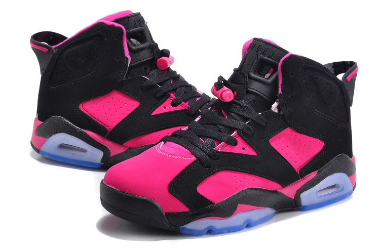 2015 New Jordan 6 Black Hot Red For Women - Click Image to Close