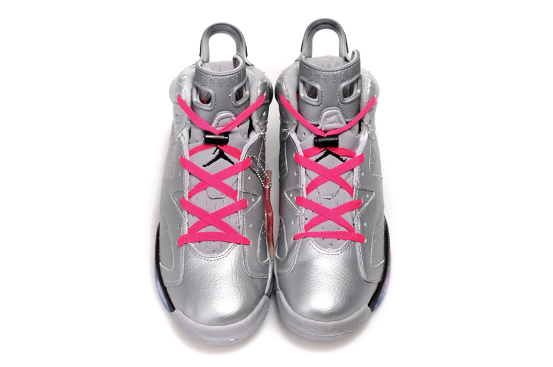 2015 New Air Jordan 6 Silver Pink