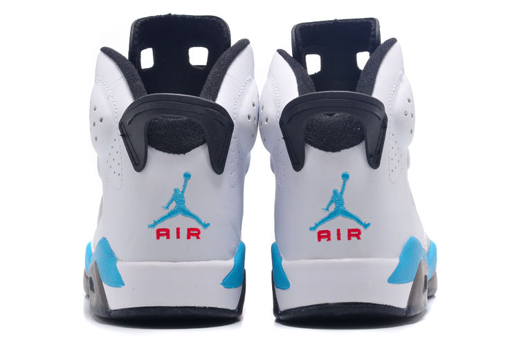 2015 New Air Jordan 6 White Blue Red Black