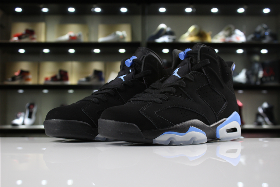 New Air Jordan 6 UNC Black University Blue - Click Image to Close