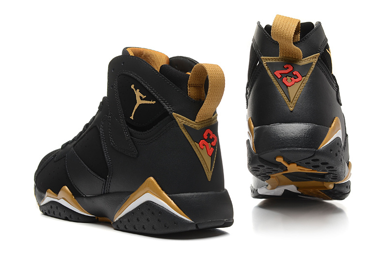 2015 New Air Jordan 7 Black Gold - Click Image to Close