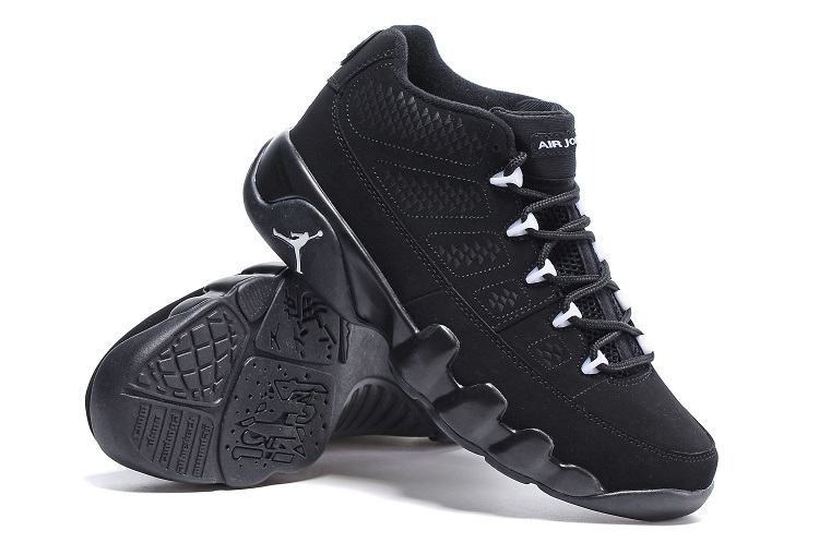 New Air Jordan 9 Low All Black Shoes - Click Image to Close