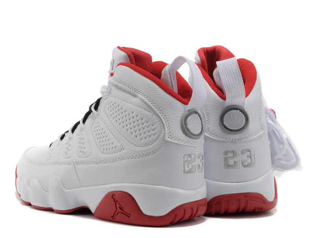 jordan 9 retro white and red