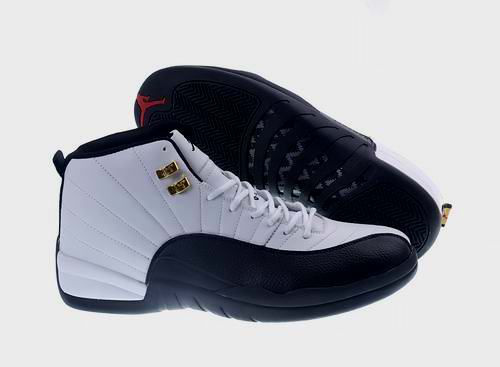 New Arrival Air Jordan Retro 12 White Dark Blue Shoes - Click Image to Close