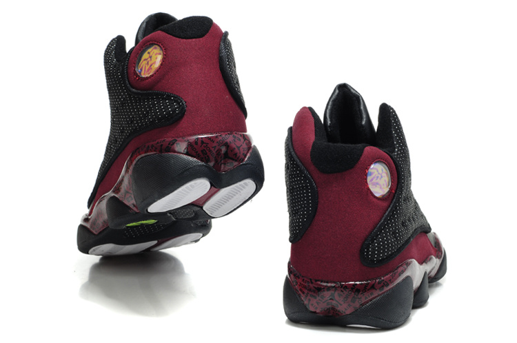New Arrival Air Jordan Retro 13 White Wine Red Shoes - Click Image to Close