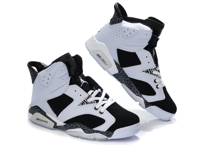 Latest Air Jordan Retro 6 White Black Cement Shoes