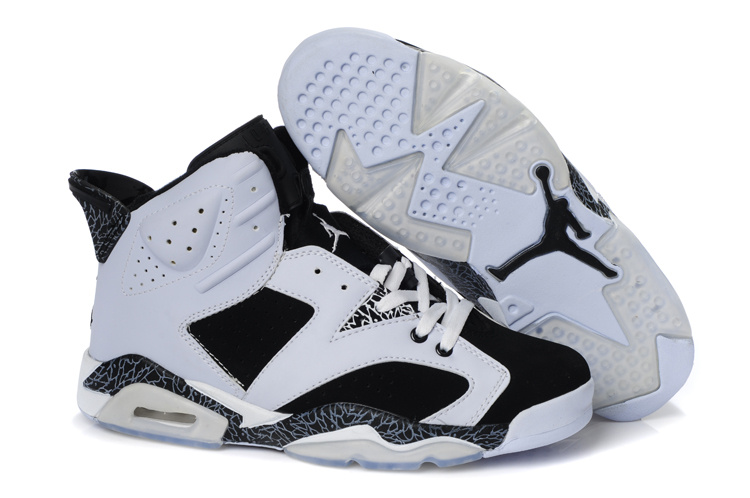 Latest Air Jordan Retro 6 White Black Cement Shoes
