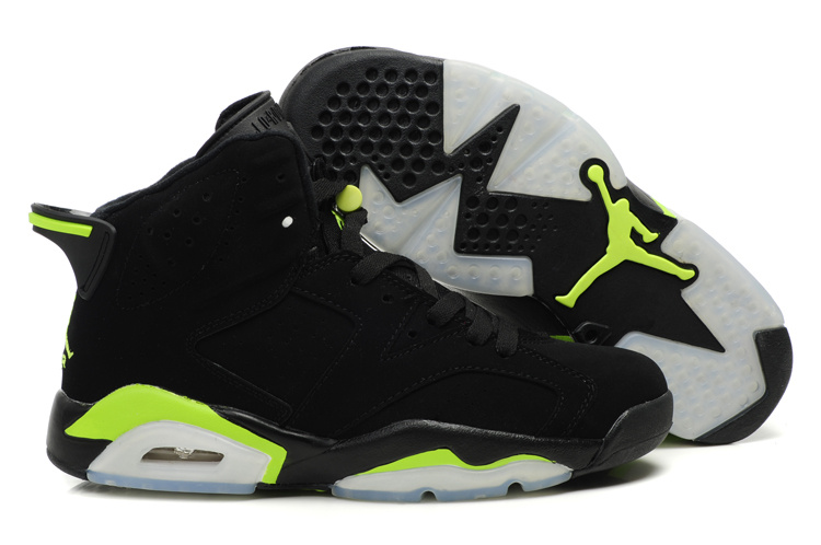 Latest Air Jordan Retro 6 White Black Green Shoes