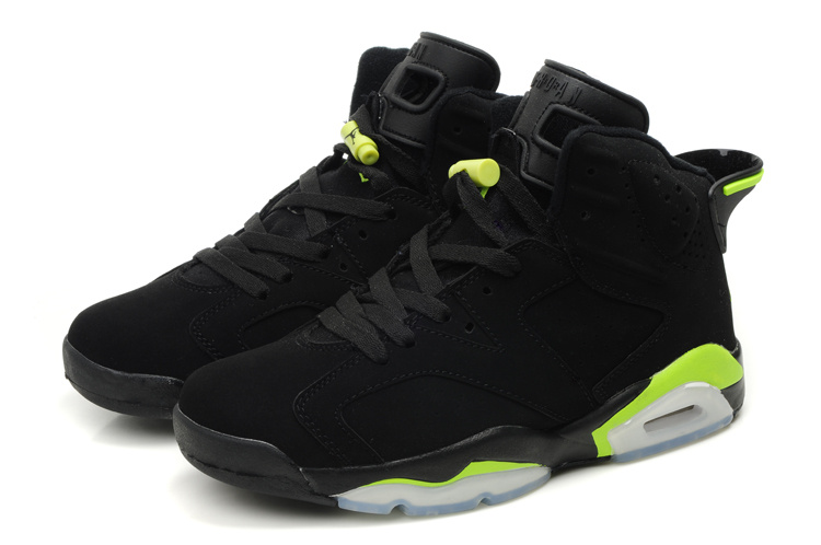 Latest Air Jordan Retro 6 White Black Green Shoes - Click Image to Close