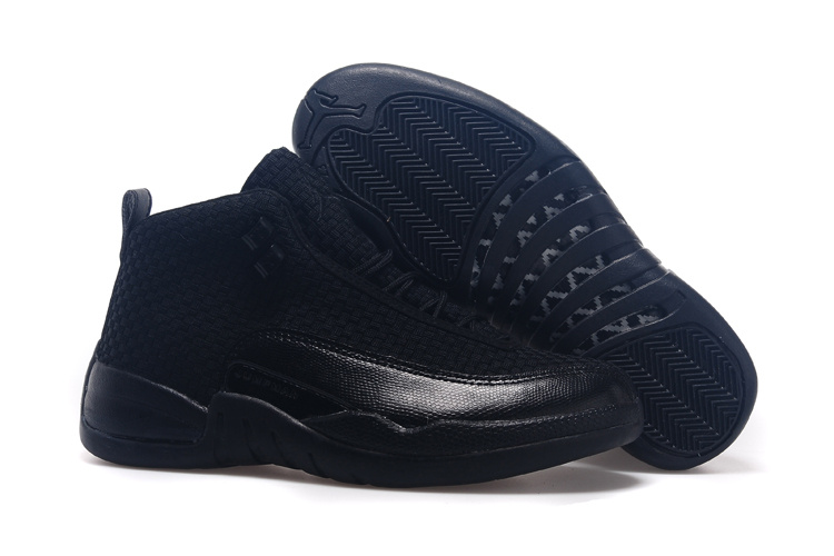 All Black Jordan 12 Future Shoes - Click Image to Close