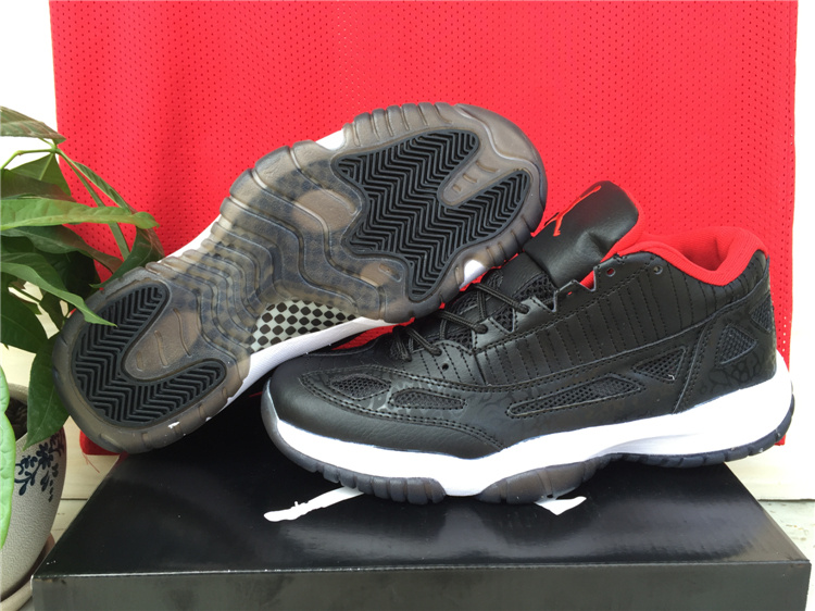 2015 Air Jordan 11 Shoes Black Red - Click Image to Close