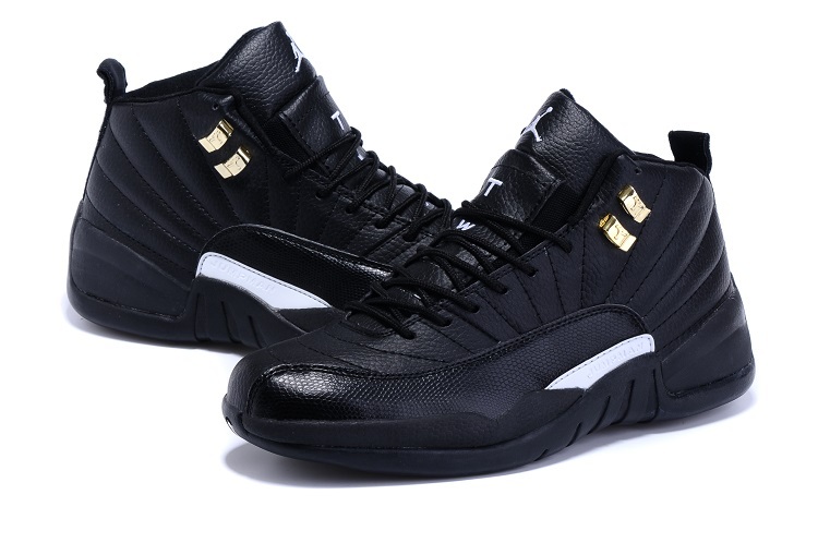 2015 Air Jordan 12 Shoes All Black - Click Image to Close