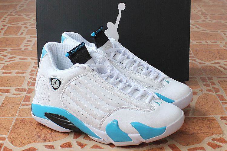 Air Jordan 14 Retro White Baby Blue Shoes