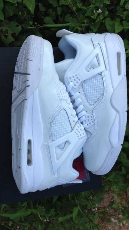 2015 Air Jordan 4 Retro All White Shoes