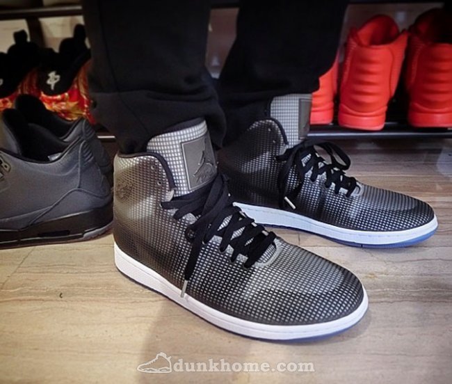 2015 Air Jordan 4LAB1 Black Grey Shoes - Click Image to Close