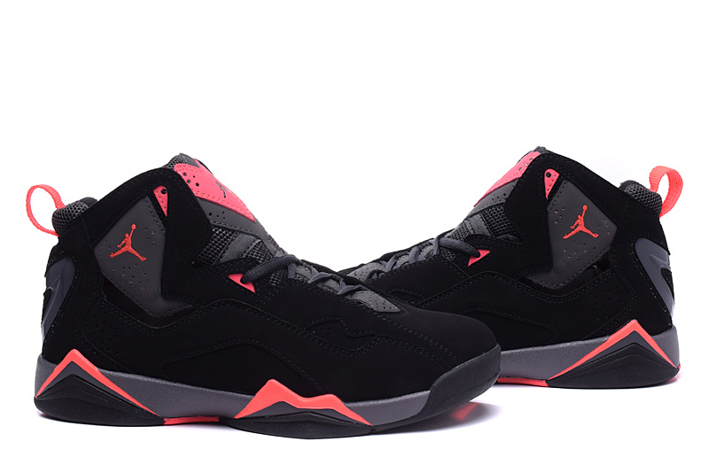 2015 Air Jordan 7 Shoes Black Red For Women - Click Image to Close