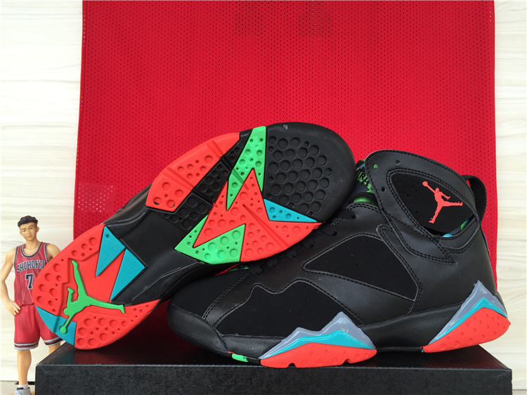 2015 Air Jordan 7 Retro Black Red Blue