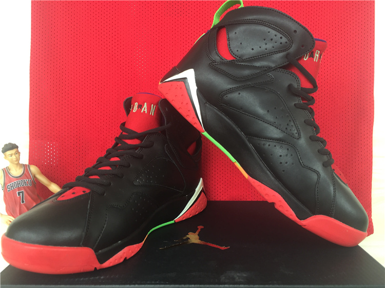 2015 Air Jordan 7 Retro Black Red Green