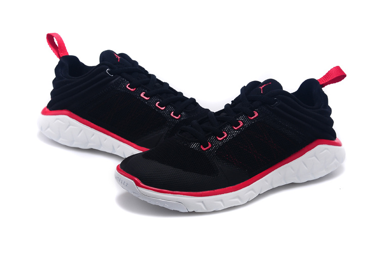 2015 Women Air Jordan Running Shoes Black Red White