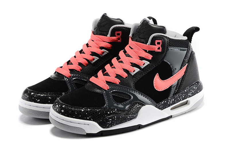 2015 Nike Air Flight 89 AJ4 Black Red Shoes - Click Image to Close