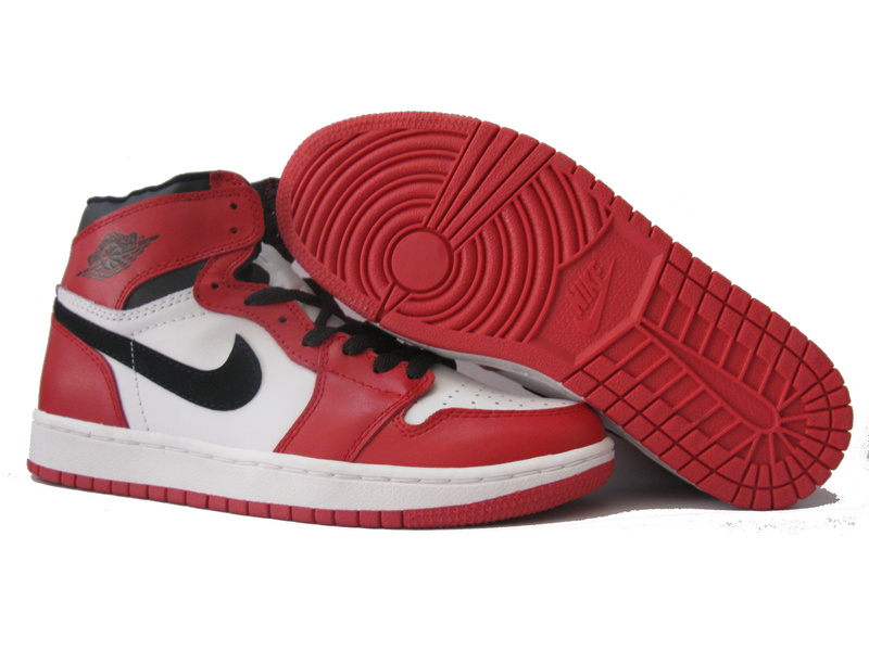 Claasic Air Jordan 1 Red White Black Shoes