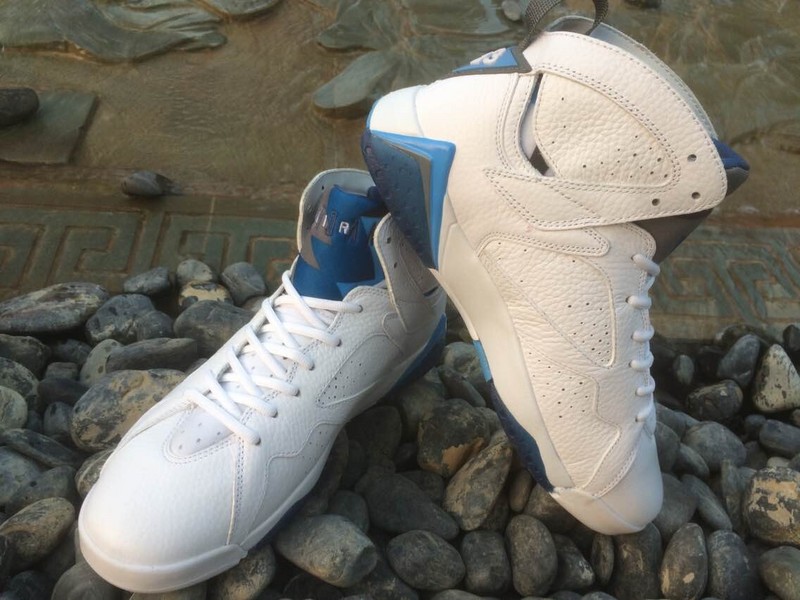 Original Air Jordan 7 White Blue