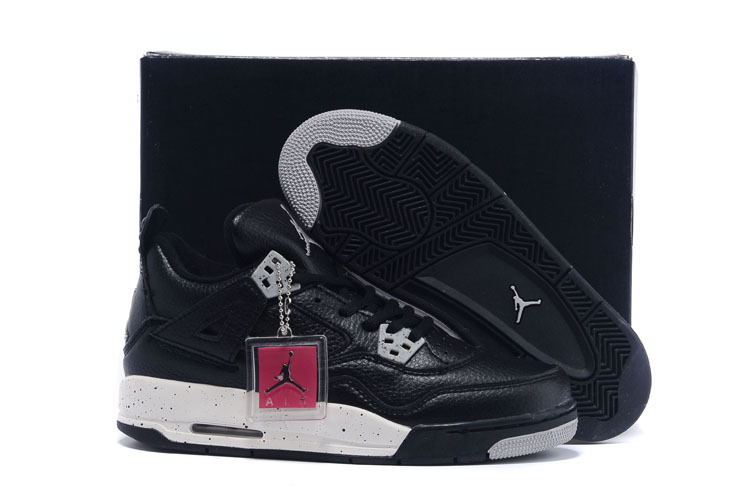 2015 Women Jordan Retro 4 Oreo Shoes