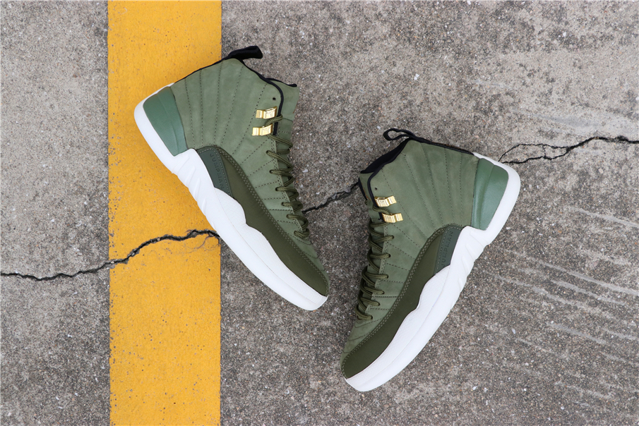 air jordan 12 cp3 class of 2003 olive canvas sail black metallic gold shoes - Click Image to Close