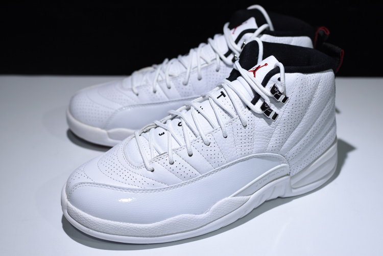 air jordan 12 retro rising sun white varsity red black - Click Image to Close