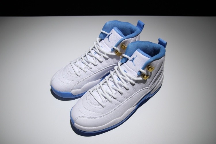 air jordan 12 university blue white metallic gold university blue