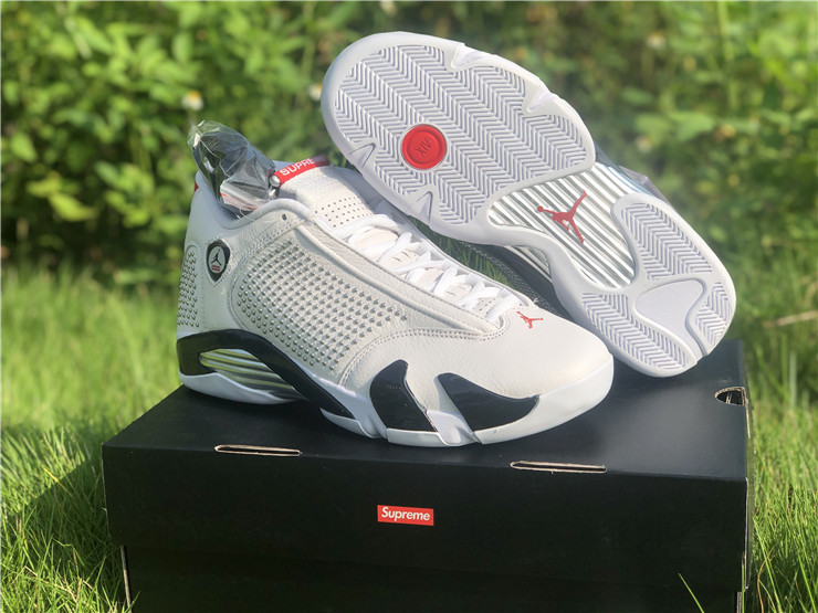 New Air jordan 14s retro white university red shoes