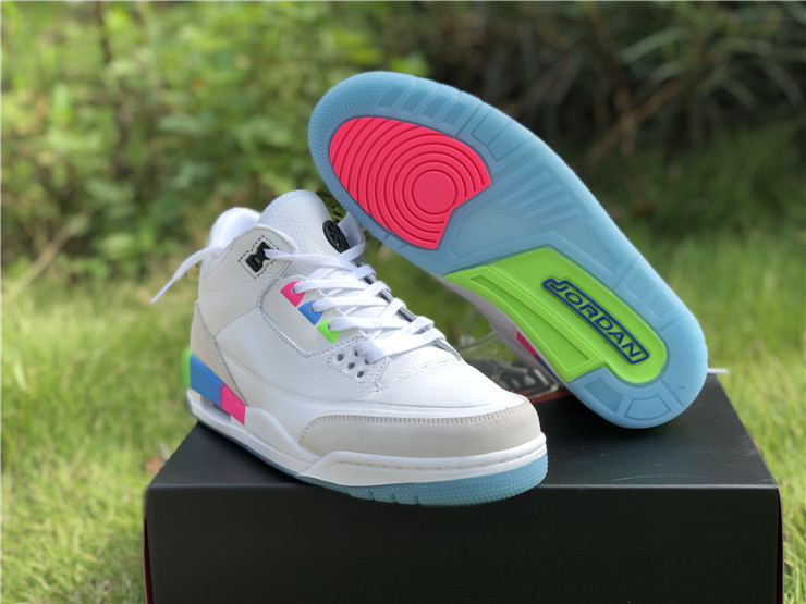 New Air jordan 3 quai 54 friends and family white shoes - Click Image to Close