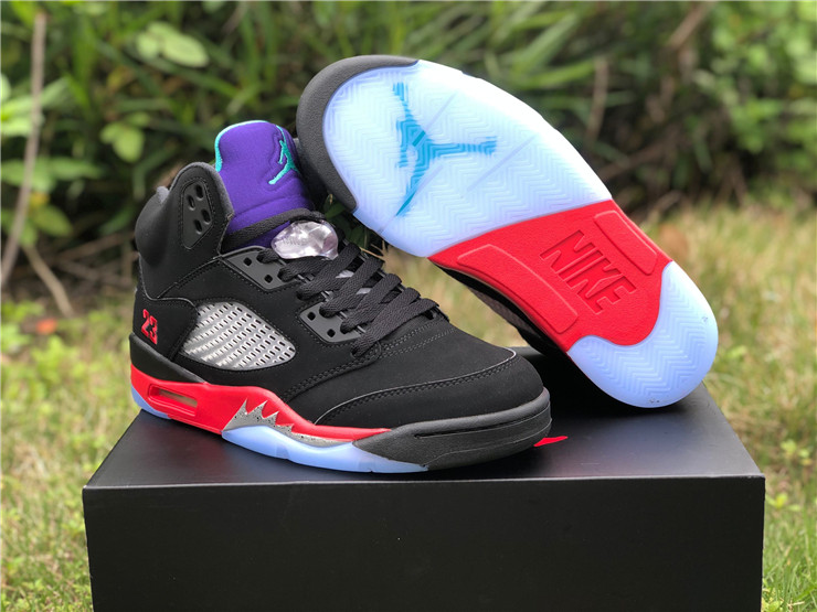 New Air jordan 5 top 3 black fire red shoes - Click Image to Close