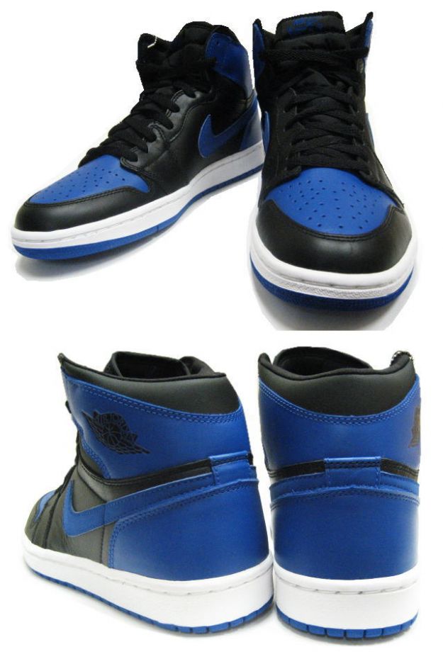 Claasic Air Jordan 1 Black Royal Blue White Shoes