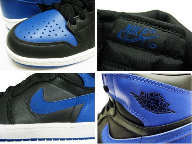 Claasic Air Jordan 1 Black Royal Blue White Shoes - Click Image to Close