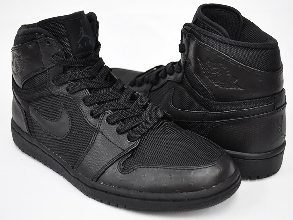 Authentic Air Jordan 1 I Retro High Black Black Anthracite Shoes - Click Image to Close