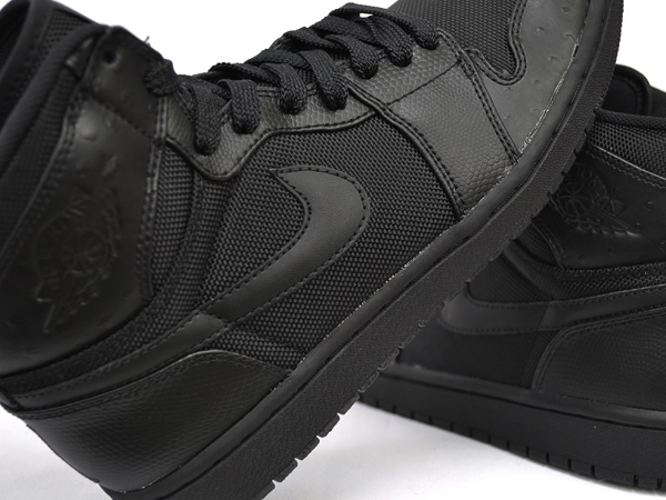 Authentic Air Jordan 1 I Retro High Black Black Anthracite Shoes - Click Image to Close