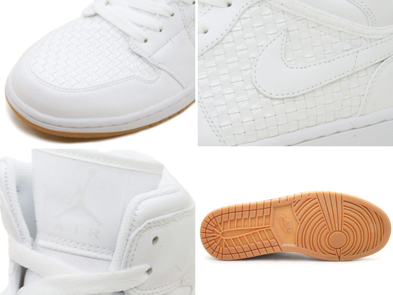 Authentic Air Jordan 1 I Retro High Premier White Metallic Platinum Shoes - Click Image to Close