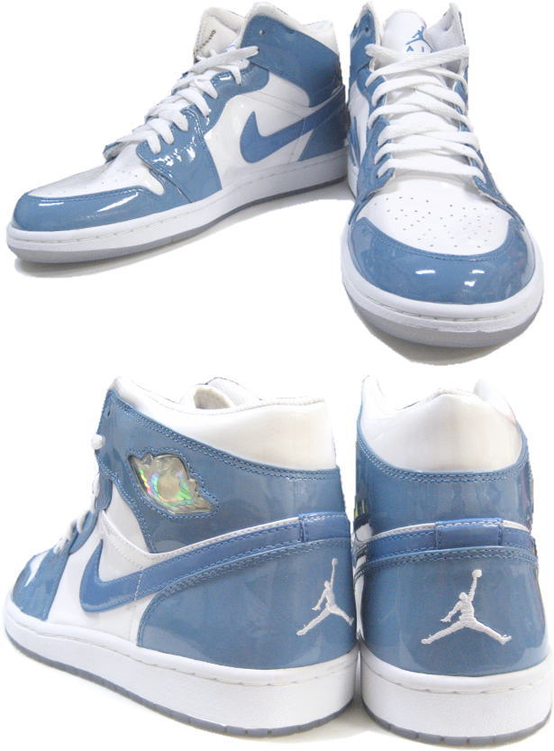 Authentic Air Jordan 1 Retro Carolina White University Blue Shoes
