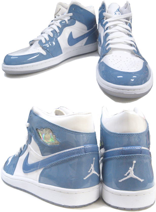 Authentic Air Jordan 1 Retro Carolina White University Blue Shoes - Click Image to Close