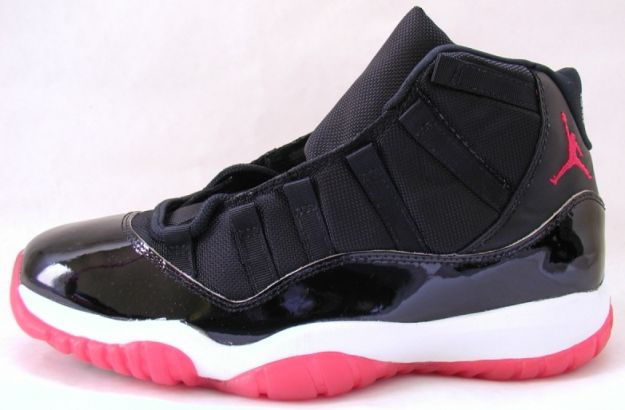 popular air jordan 11 original black true red white shoes shoes