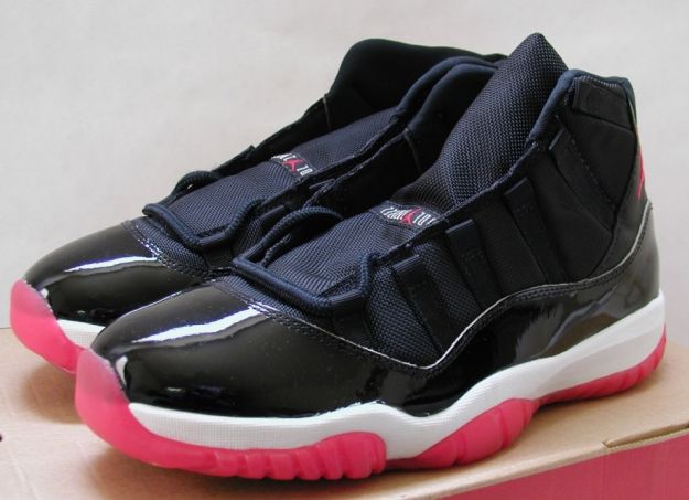 popular air jordan 11 original black true red white shoes shoes