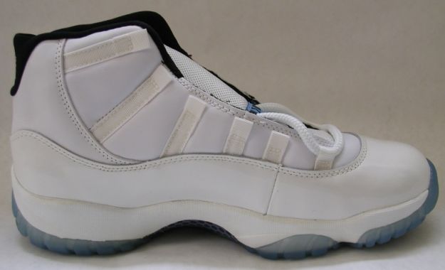 classic air jordan 11 original columbia white blue black shoes