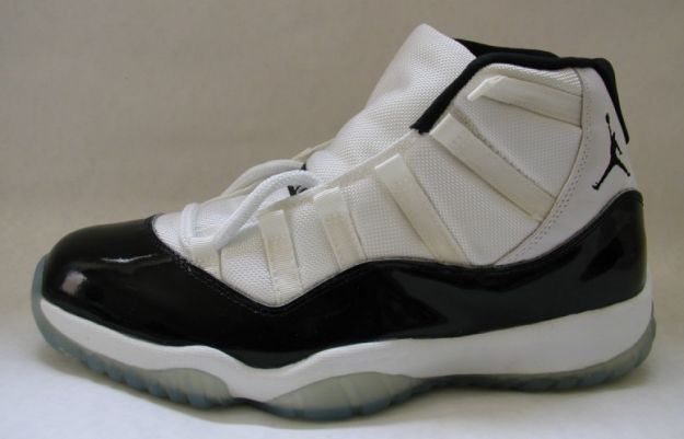 classic air jordan 11 original concord white black dark shoes - Click Image to Close