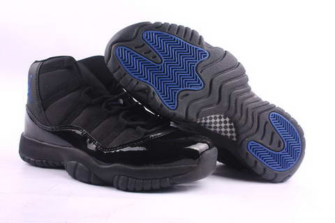 real air jordan 11 retro all black shoes
