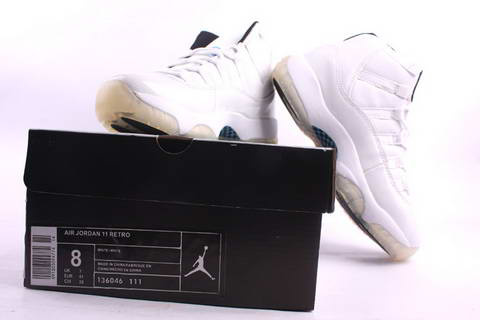 real air jordan 11 retro all white shoes