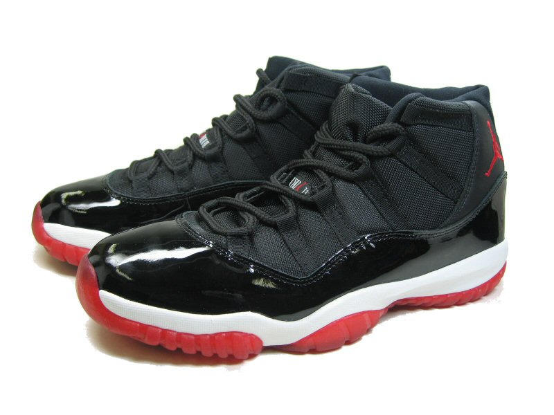 classic air jordan 11 retro black varsity red white shoes - Click Image to Close