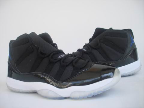 classic air jordan 11 retro space jams black white shoes