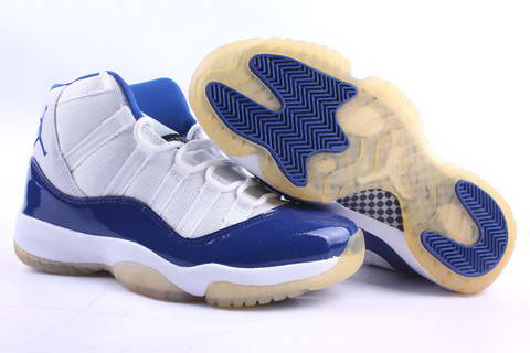 air jordan 11 retro white blue shoes